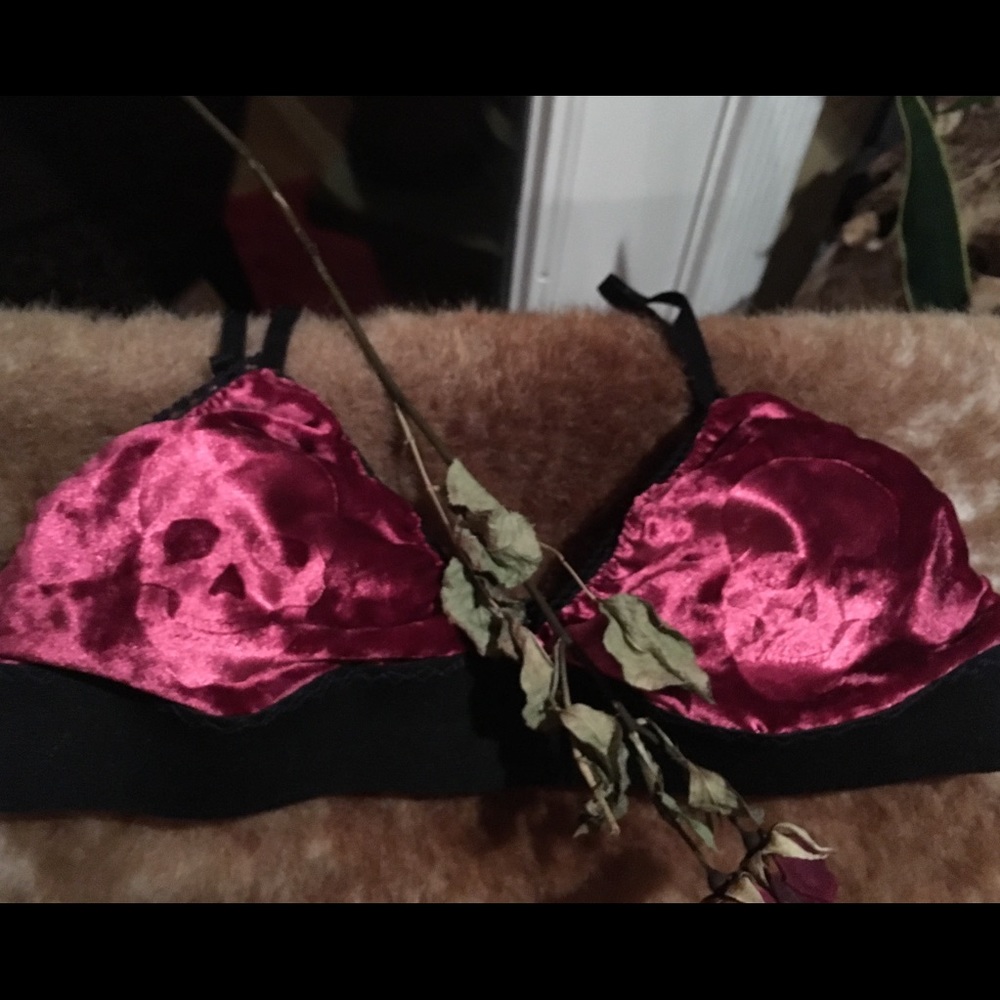 Worst western velvet bralette NWOT